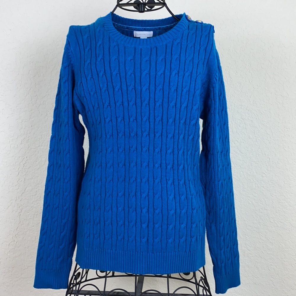Charter Club blue sweater size Large